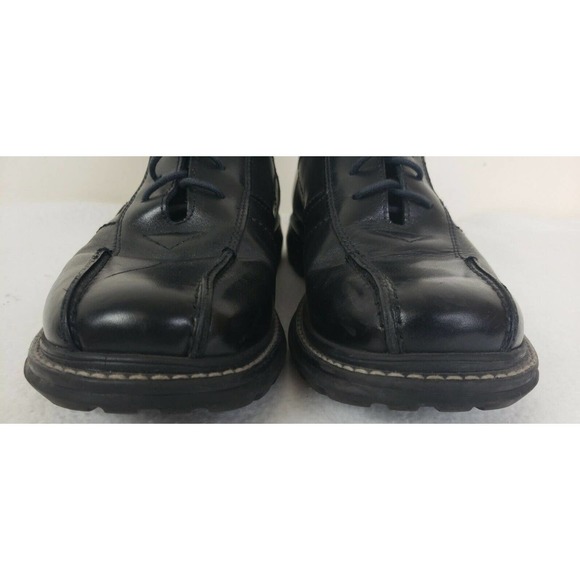 San Marina Women Men Derby Black Leather Ankle Boots Size 40 EU Size 7 US Paris main image 7